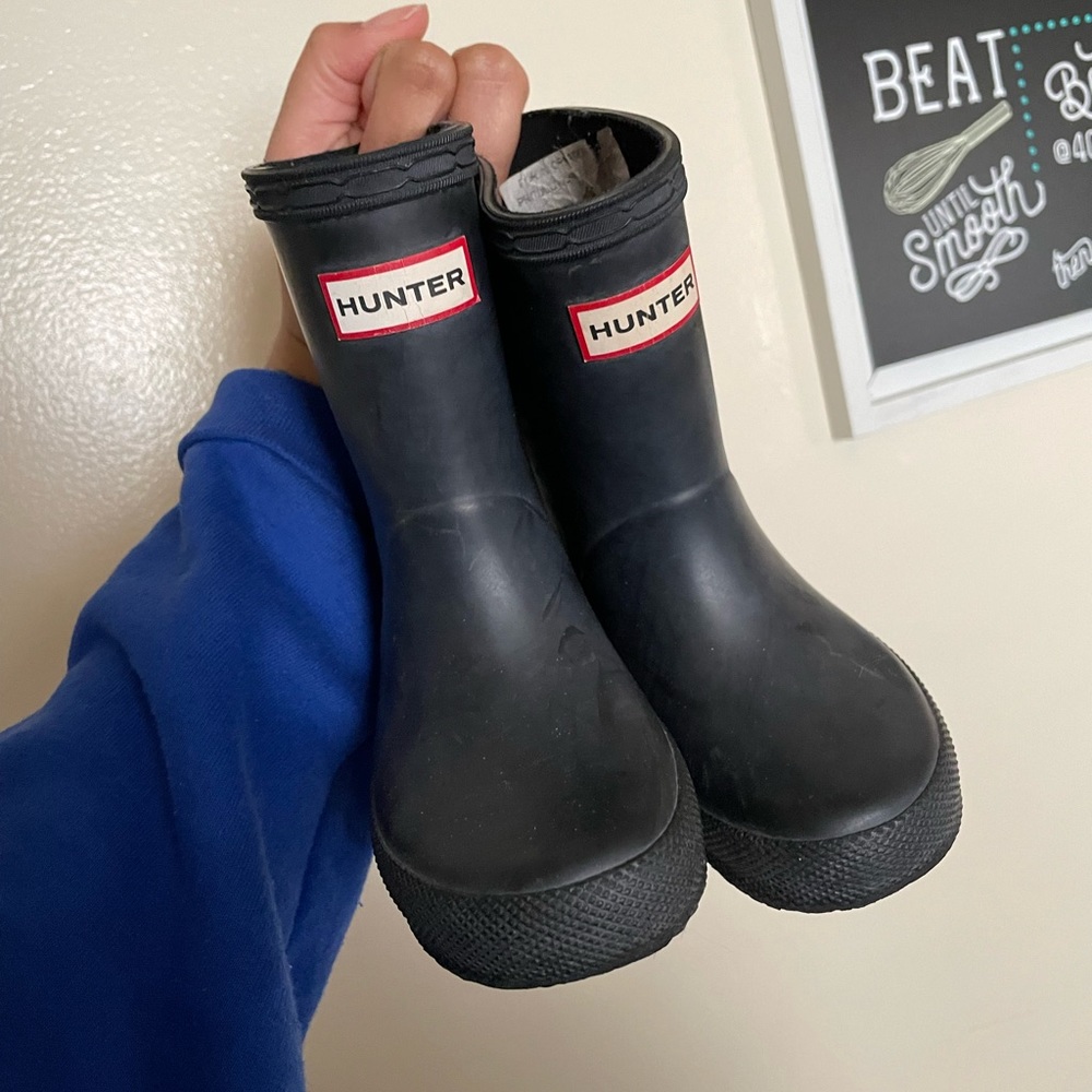Toddler Black Hunter Boots | Kids Rubber Rain Boots